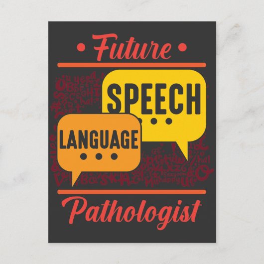 Carte Postale Logopédie du Pathologiste du futur discours (Devant)