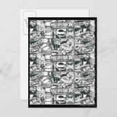 Carte Postale Logos noirs et blancs (Devant / Derrière)