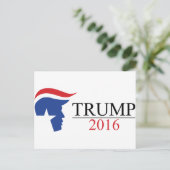 Carte Postale Logos présidentiels Donald Trump 2016 (Debout devant)