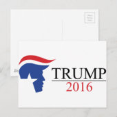 Carte Postale Logos présidentiels Donald Trump 2016 (Devant / Derrière)