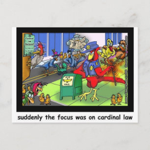 Carte Postale Loi Cardinal Drôle Loi Dessin Animé Cadeaux & Coll