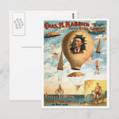 Carte Postale Loi de 1896 sur le parachute de bicyclette (Devant / Derrière)