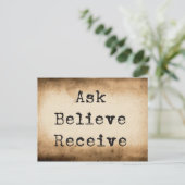 Carte Postale Loi de l'Attraction Manifestation de l'Abondance (Debout devant)