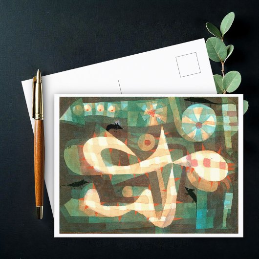 Carte Postale L'oie barbelée avec la souris, Paul Klee