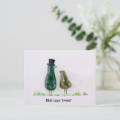 Carte Postale L'oiseau dit 'tweet' (Debout devant)