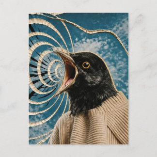 Carte Postale L'Oiseau Noir Hurlant