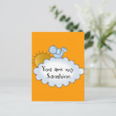 Carte Postale L'Oiseau Soleil de l'Enfant Vous êtes mon soleil (Debout devant)