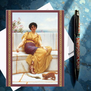 Carte Postale L'oisiveté par John William Godward