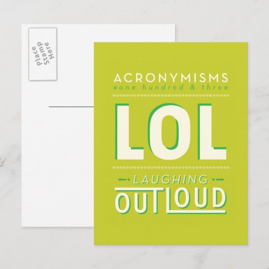 CARTE POSTALE LOL (Devant / Derrière)