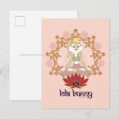 Carte Postale Lola Bunny Yoga Pose du Lotus (Devant / Derrière)