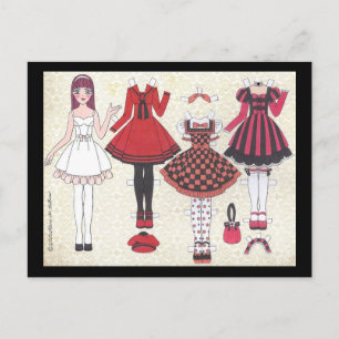 Carte postale Lolita Papier Red Haired