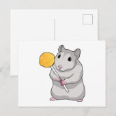 Carte Postale Lollipop de hamster (Devant / Derrière)