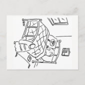 Carte Postale Lollipop man dort avec sa sucette (Devant)