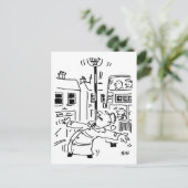 Carte Postale Lollipop Man est en train de se détacher (Debout devant)