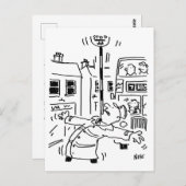 Carte Postale Lollipop Man est en train de se détacher (Devant / Derrière)