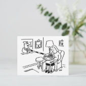 Carte Postale Lollipop Man sert de la nourriture à partir de sa  (Debout devant)