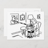 Carte Postale Lollipop Man sert de la nourriture à partir de sa  (Devant / Derrière)