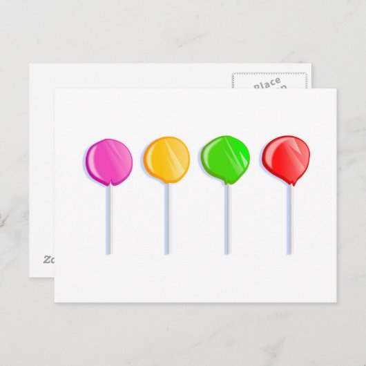 Carte Postale Lollipops (Devant / Derrière)