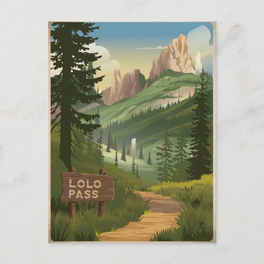 Carte Postale Lolo Pass Vintage (Devant)