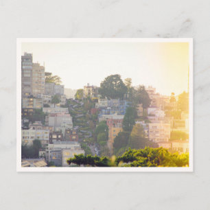 Carte Postale Lombard Street depuis North Beach San Francisco