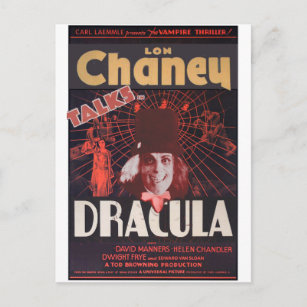 Carte Postale Lon Chaney et Dracula
