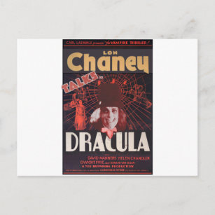 Carte Postale Lon Chaney et Dracula