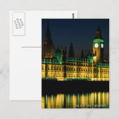carte postale london 03 Big ben (Devant / Derrière)