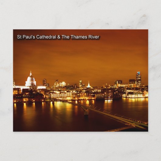 carte postale london 13 thames (Devant)