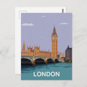 Carte Postale London Big Ben & Parliament (Devant / Derrière)