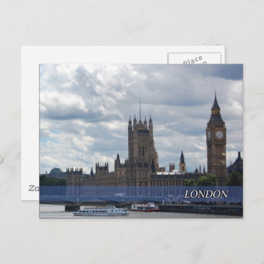 Carte Postale London Big Ben Post Card (Devant / Derrière)