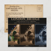 Carte Postale London Bridge at Night (Devant / Derrière)