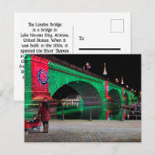 Carte Postale London Bridge, Lake Havasu, Az. (Devant / Derrière)