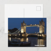 Carte Postale London Bridge, Night Sky (Devant / Derrière)