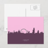 Carte Postale London England Skyline (Devant / Derrière)
