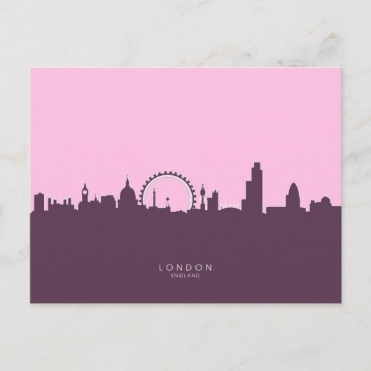 Carte Postale London England Skyline (Devant)