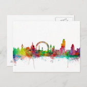 Carte Postale London England Skyline (Devant / Derrière)