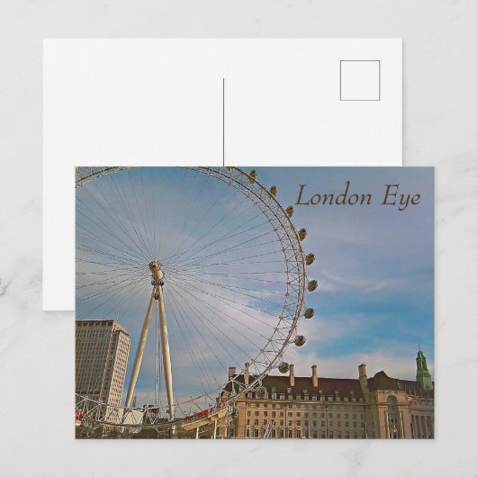 Carte postale London Eye (Devant / Derrière)