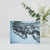Carte Postale London Eye art (Debout devant)