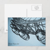 Carte Postale London Eye art (Devant / Derrière)