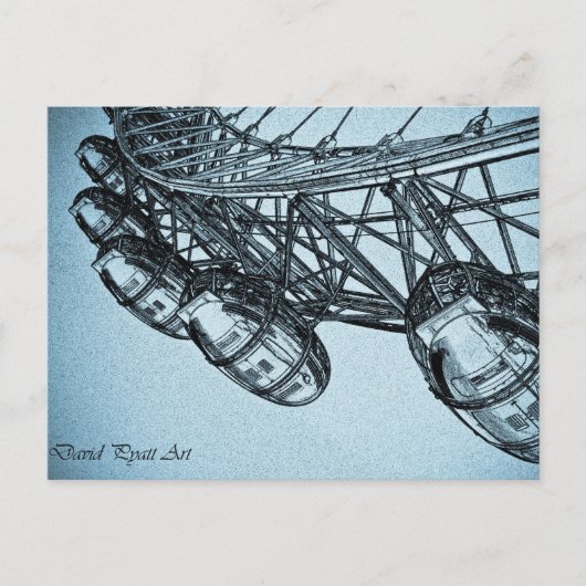 Carte Postale London Eye art (Devant)
