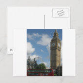 Carte Postale London Eye & Big Ben (Devant / Derrière)