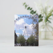 Carte postale London Eye Blue Sky Clouds (Debout devant)