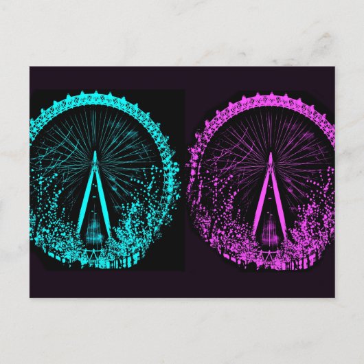 Carte Postale London Eye Collage (Devant)