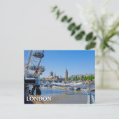 Carte postale London Eye et Chambres du Parlement (Debout devant)