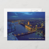 Carte Postale london  eye postcard (Devant / Derrière)