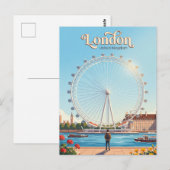 Carte Postale London Eye Royaume-Uni (Devant / Derrière)