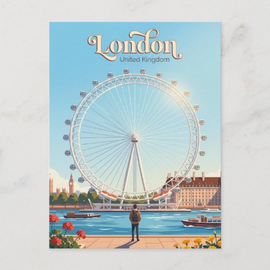 Carte Postale London Eye Royaume-Uni (Devant)