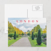 Carte postale London Regent's Park (Devant / Derrière)