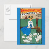 Carte Postale London South Western Railway Weymouth (Devant / Derrière)