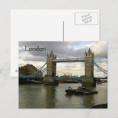 Carte postale London Tower Bridge (Devant / Derrière)